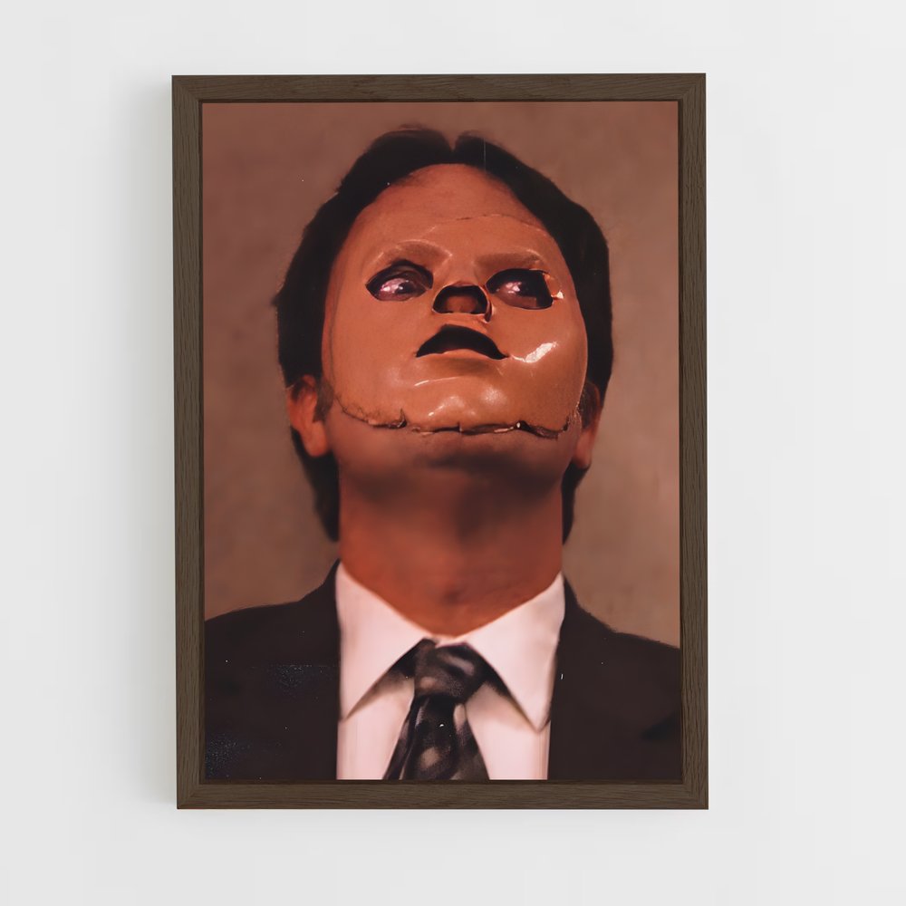 ap-dwight schrute-2 cadre Bois foncé