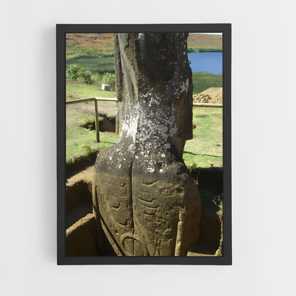 ap-easter island moai-12 cadre Noir