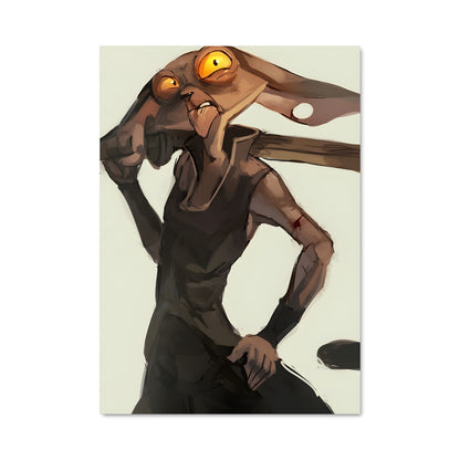 Poster Lapin Magicien
