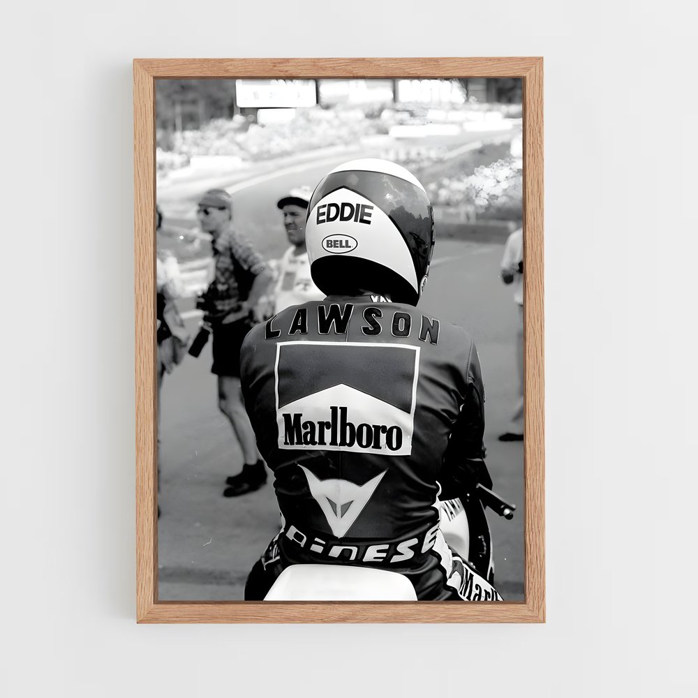 ap-eddie lawson-4 cadre Bois clair