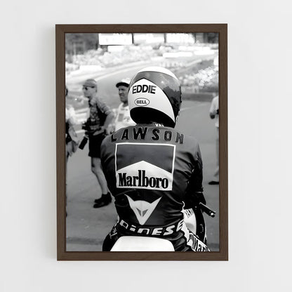 ap-eddie lawson-4 cadre Bois foncé