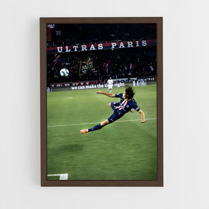 ap-edinson cavani-4 cadre Bois foncé