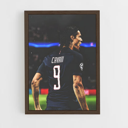 ap-edinson cavani-5 cadre Bois foncé