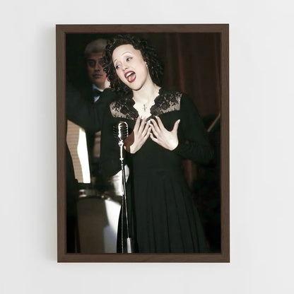 ap-edith piaf-2 cadre Bois foncé
