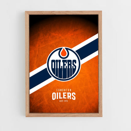 ap-edmonton oilers-1 cadre Bois clair