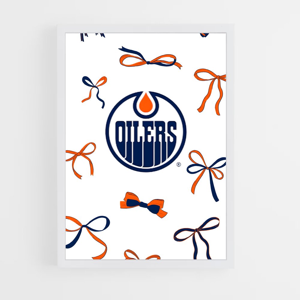 ap-edmonton oilers-4 cadre Blanc