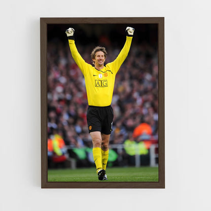 ap-edwin van der sar-2 cadre Bois foncé