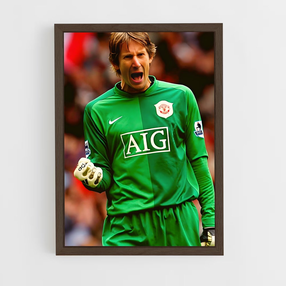 ap-edwin van der sar-7 cadre Bois foncé