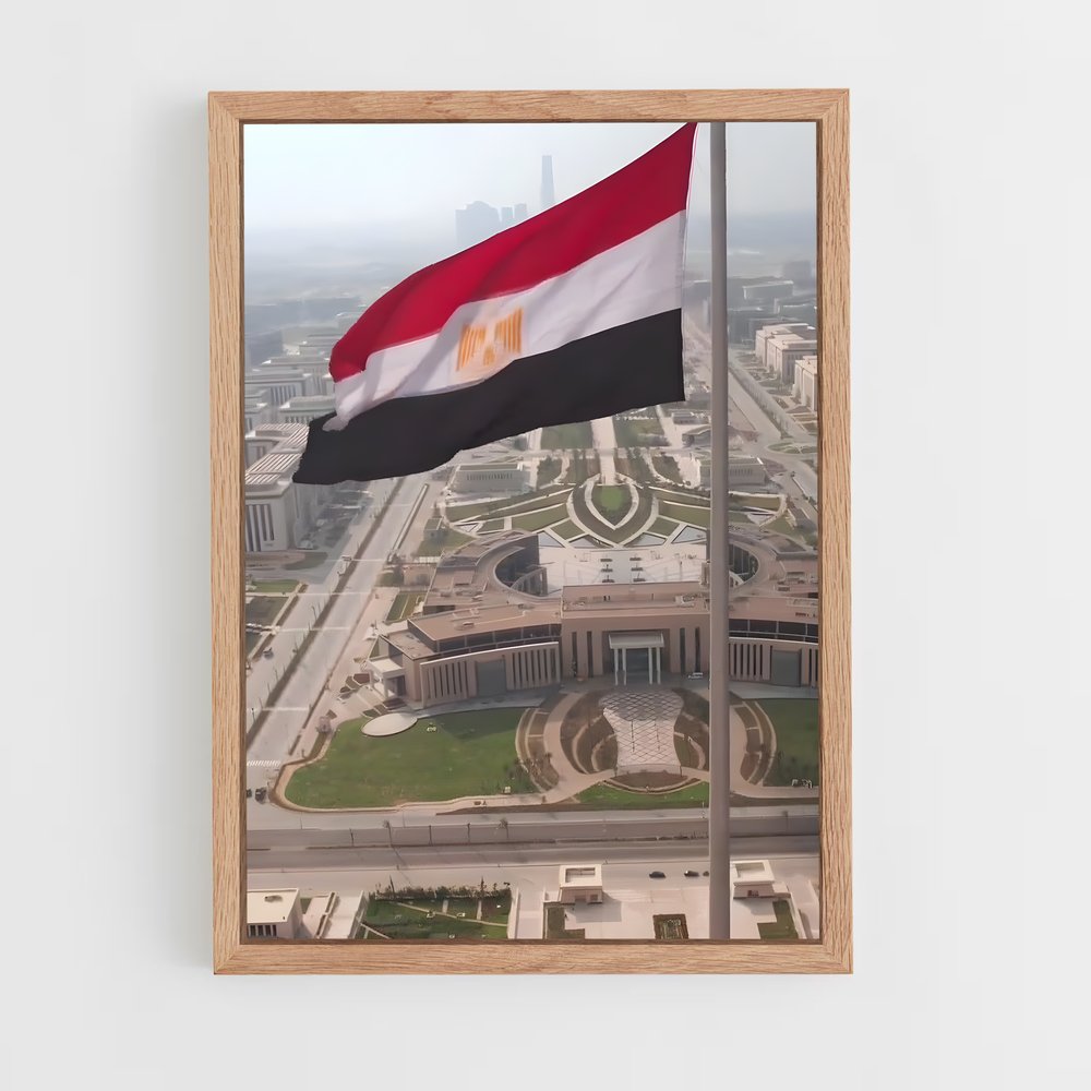 ap-egypt flag-3 cadre Bois clair