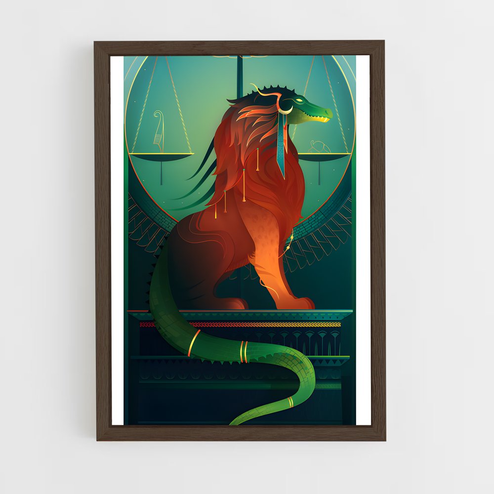 ap-egyptian mythology-1 cadre Bois foncé
