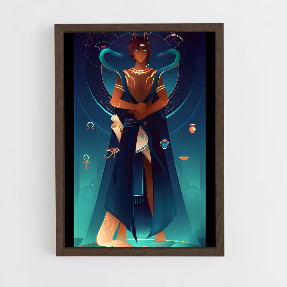 ap-egyptian mythology-9 cadre Bois foncé