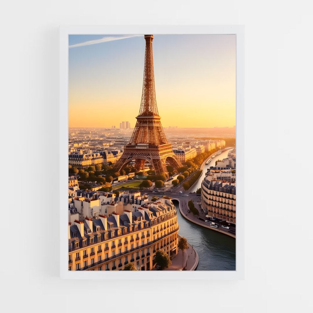 ap-eiffel tower-1 cadre Blanc