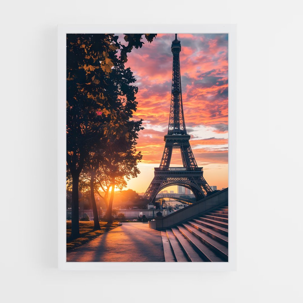 ap-eiffel tower-2 cadre Blanc