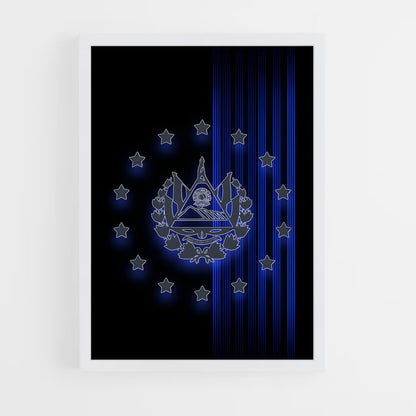 ap-el salvador flag-3 cadre Blanc