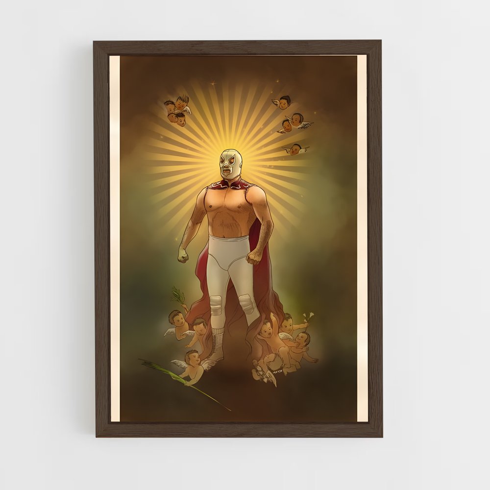ap-el santo-3 cadre Bois foncé