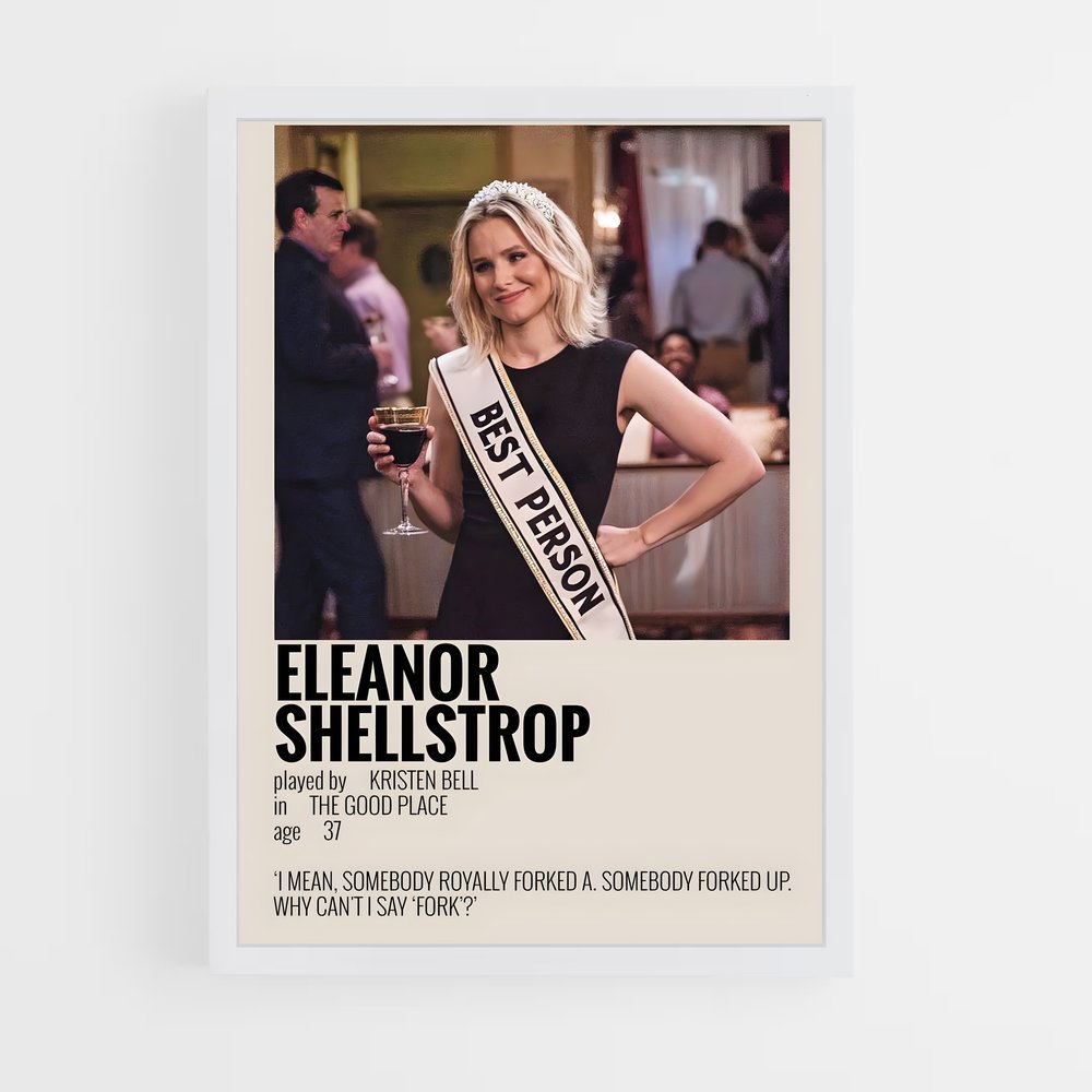 ap-eleanor shellstrop-3 cadre Blanc