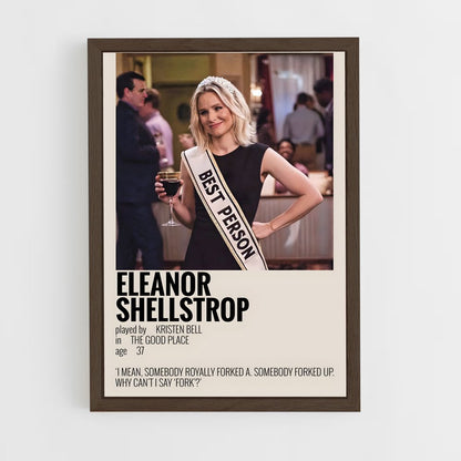ap-eleanor shellstrop-3 cadre Bois foncé