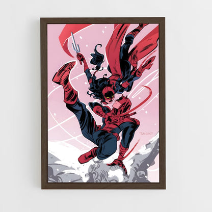ap-elektra daredevil-5 cadre Bois foncé