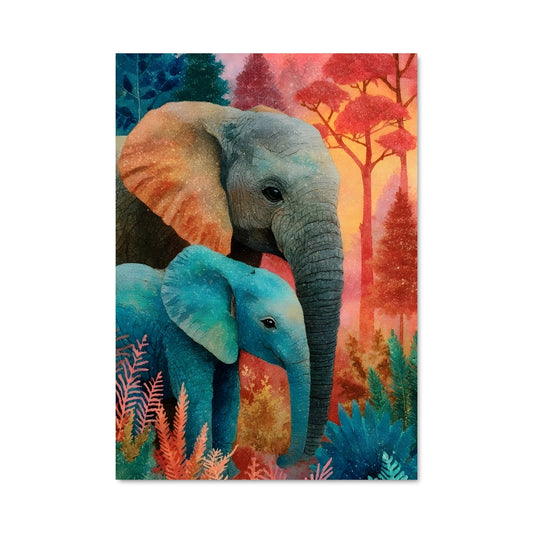 Poster Maman Éléphant