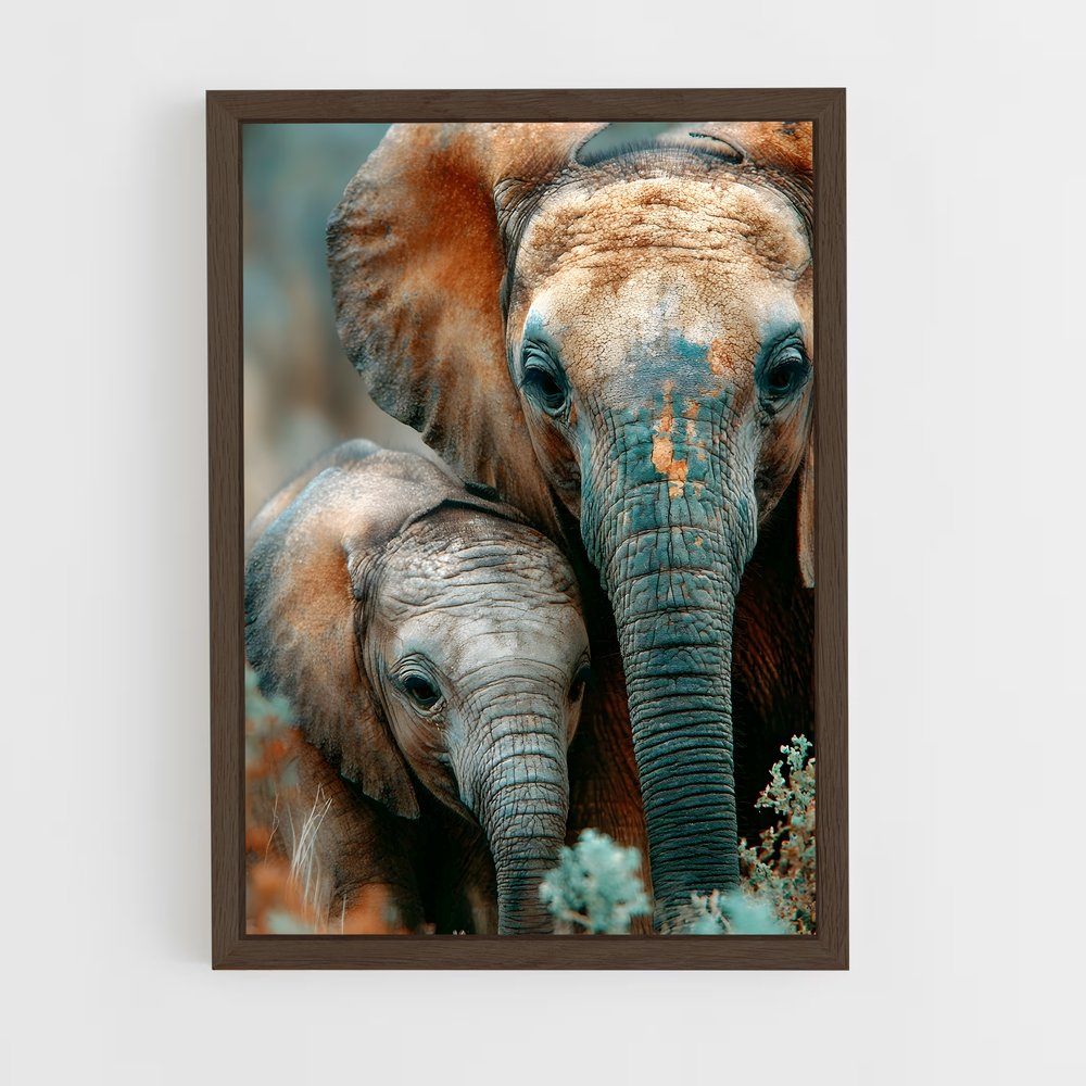 ap-elephant-5 cadre Bois foncé