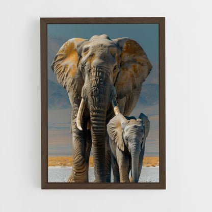 ap-elephant-7 cadre Bois foncé