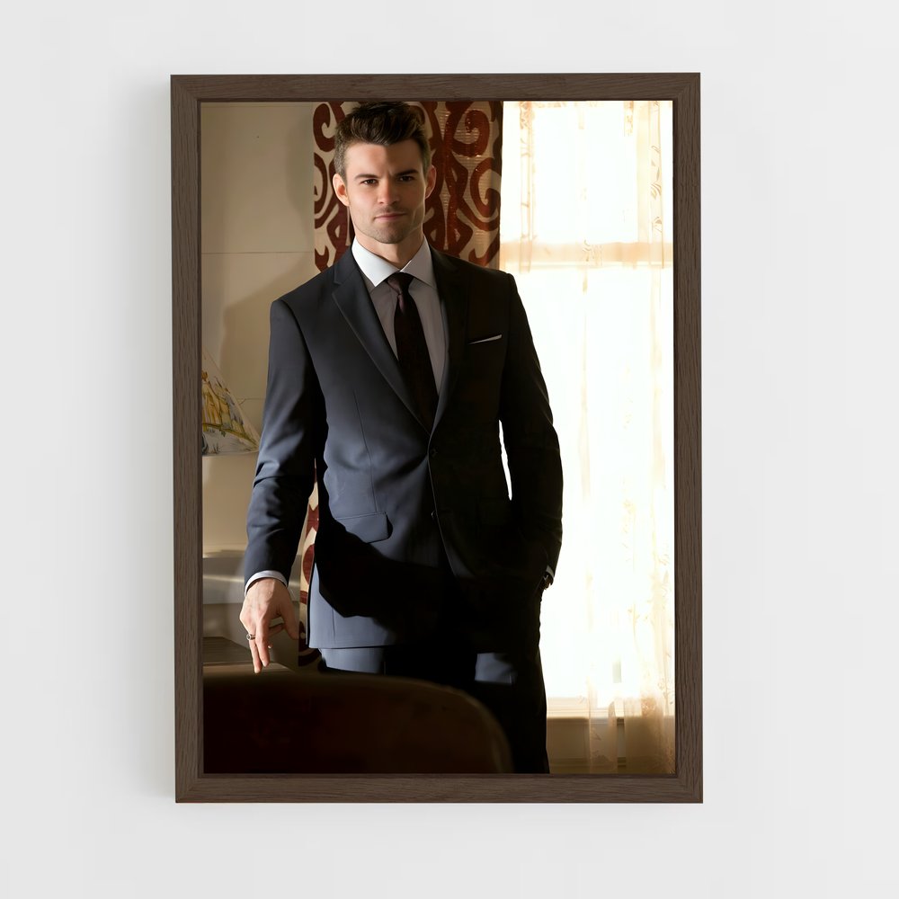 ap-elijah mikaelson-2 cadre Bois foncé