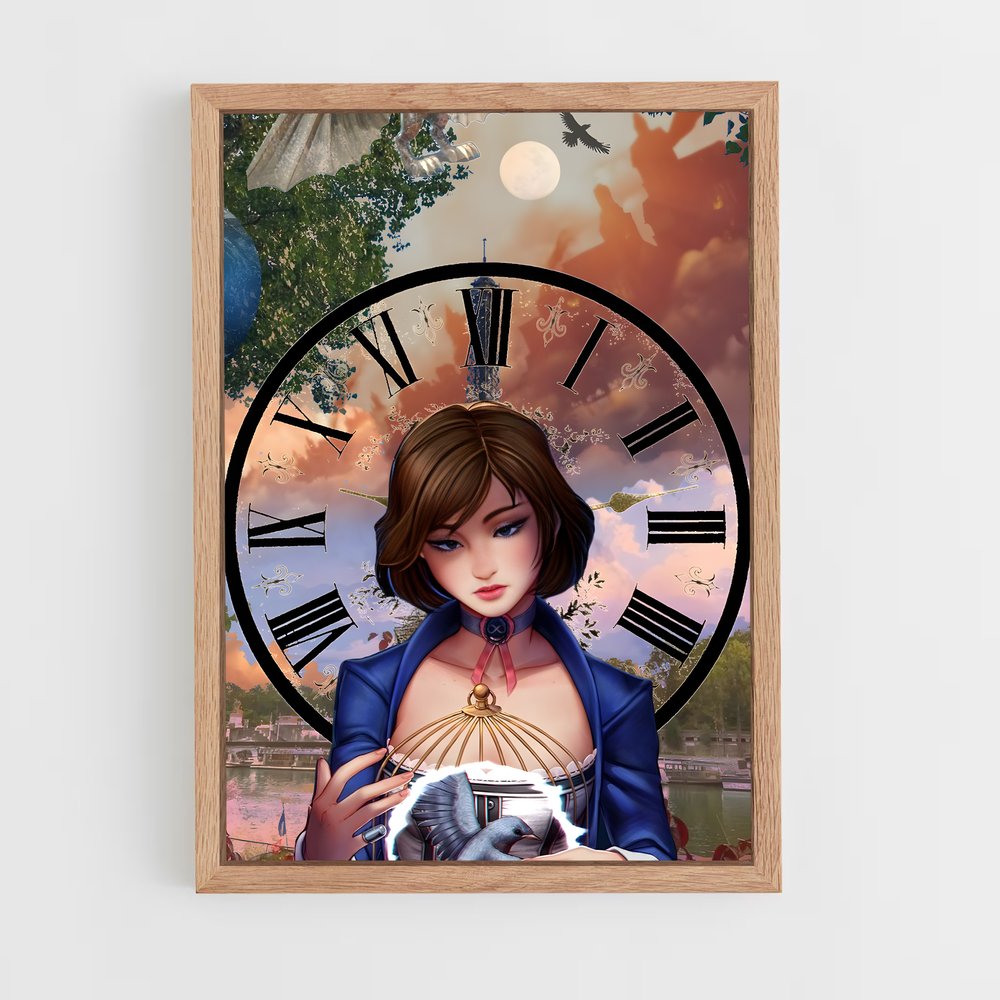 ap-elizabeth bioshock-4 cadre Bois clair