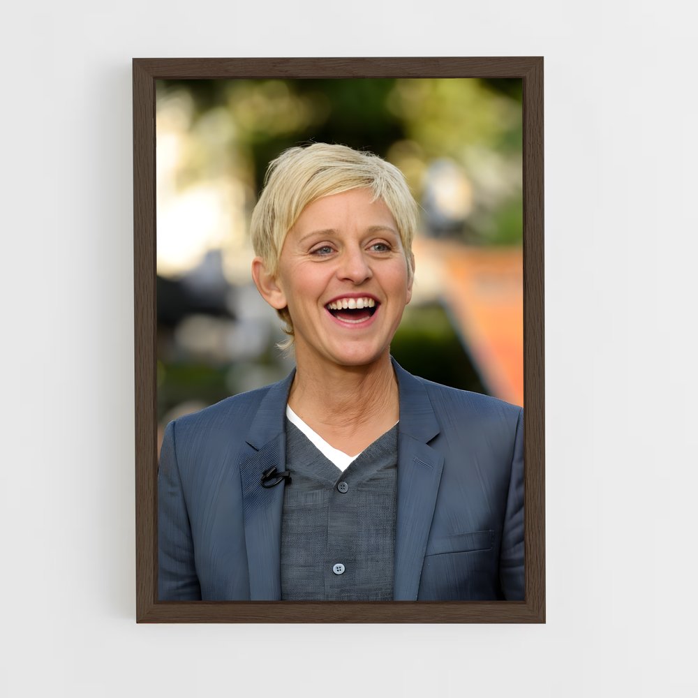 ap-ellen degeneres-1 cadre Bois foncé