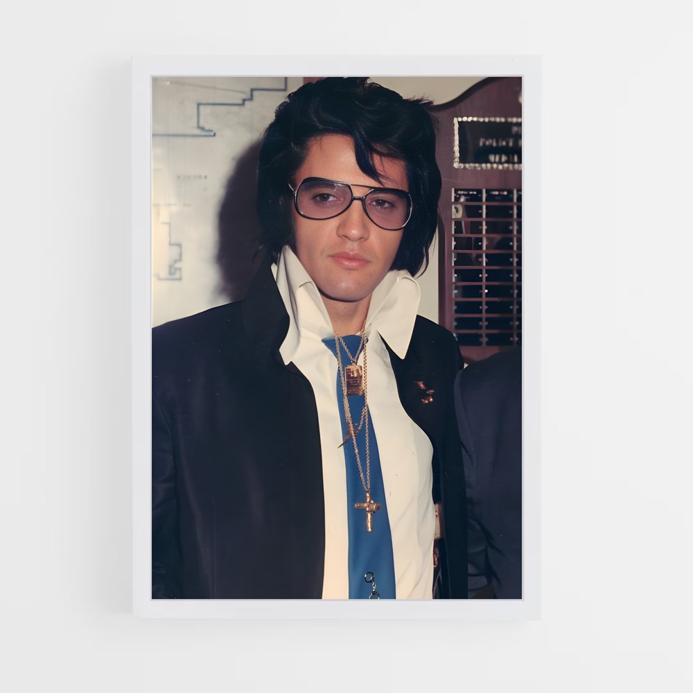 ap-elvis presley-7 cadre Blanc