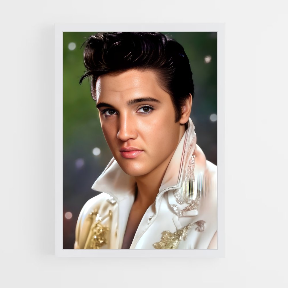 ap-elvis presley-8 cadre Blanc