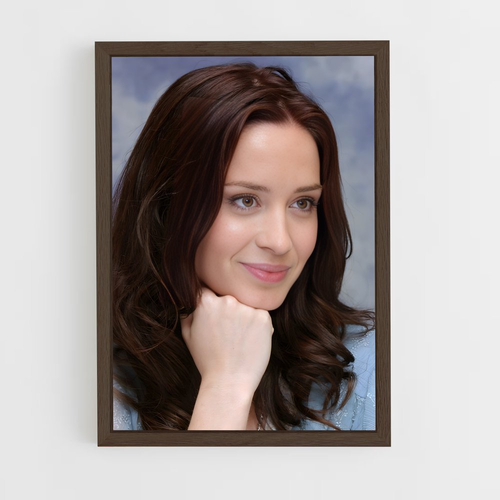 ap-emily blunt-12 cadre Bois foncé