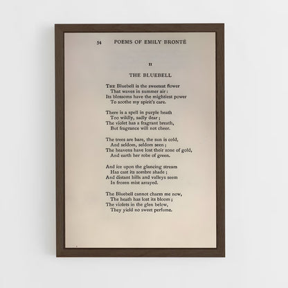 ap-emily bronte-3 cadre Bois foncé