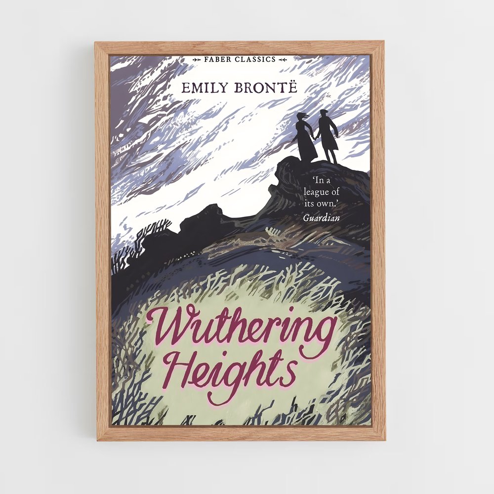 ap-emily bronte-4 cadre Bois clair