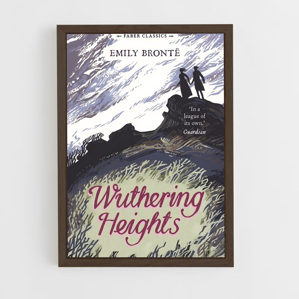 ap-emily bronte-4 cadre Bois foncé