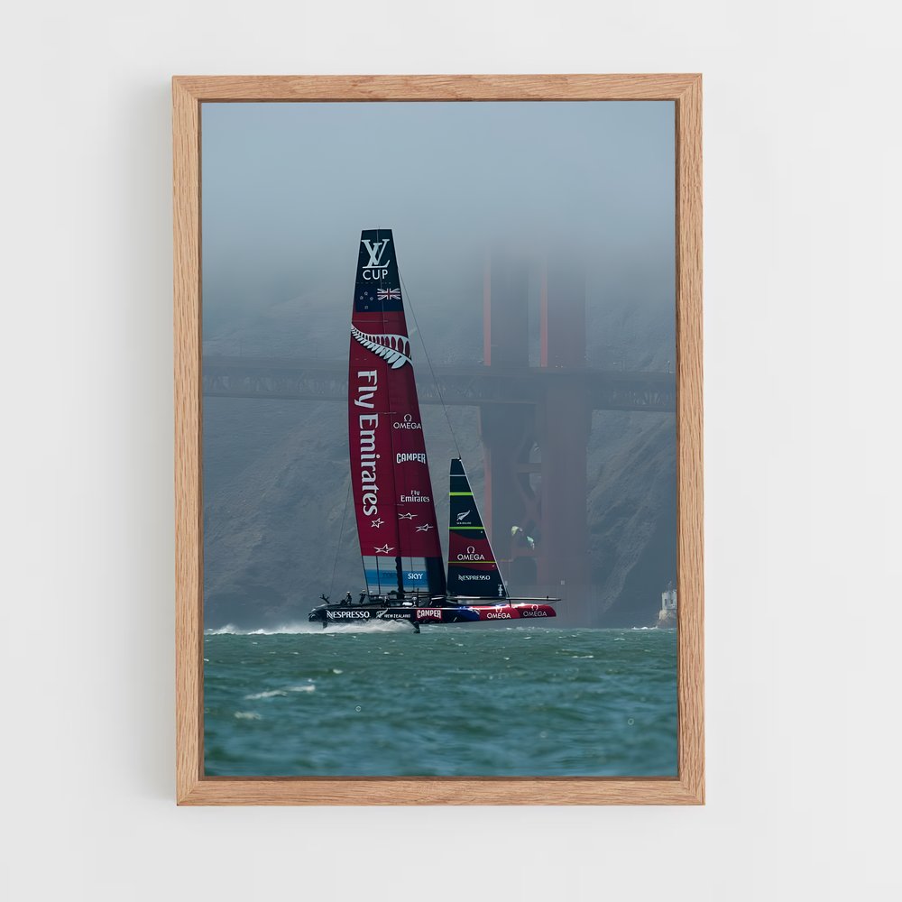 ap-emirates team new zealand-3 cadre Bois clair
