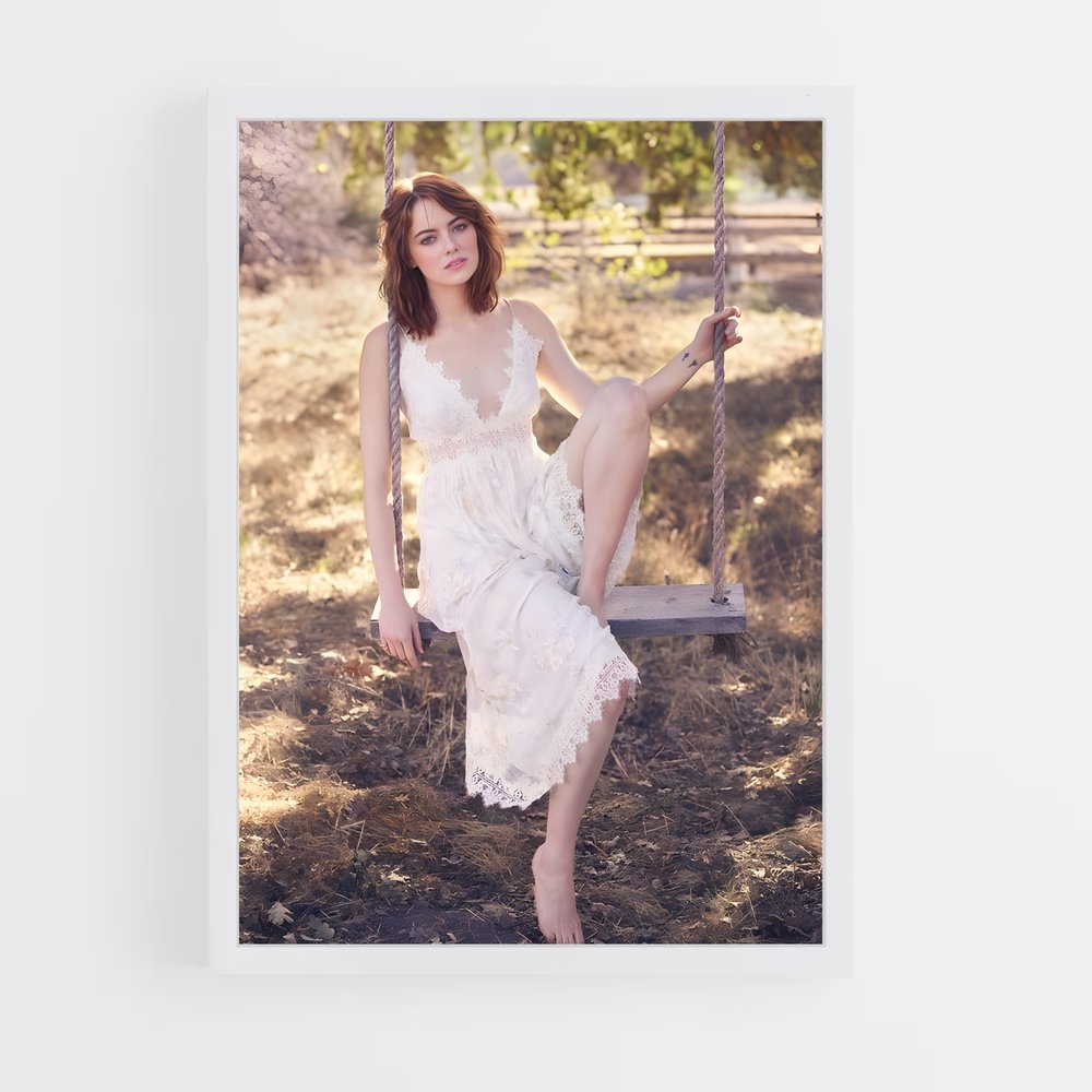 ap-emma stone-3 cadre Blanc