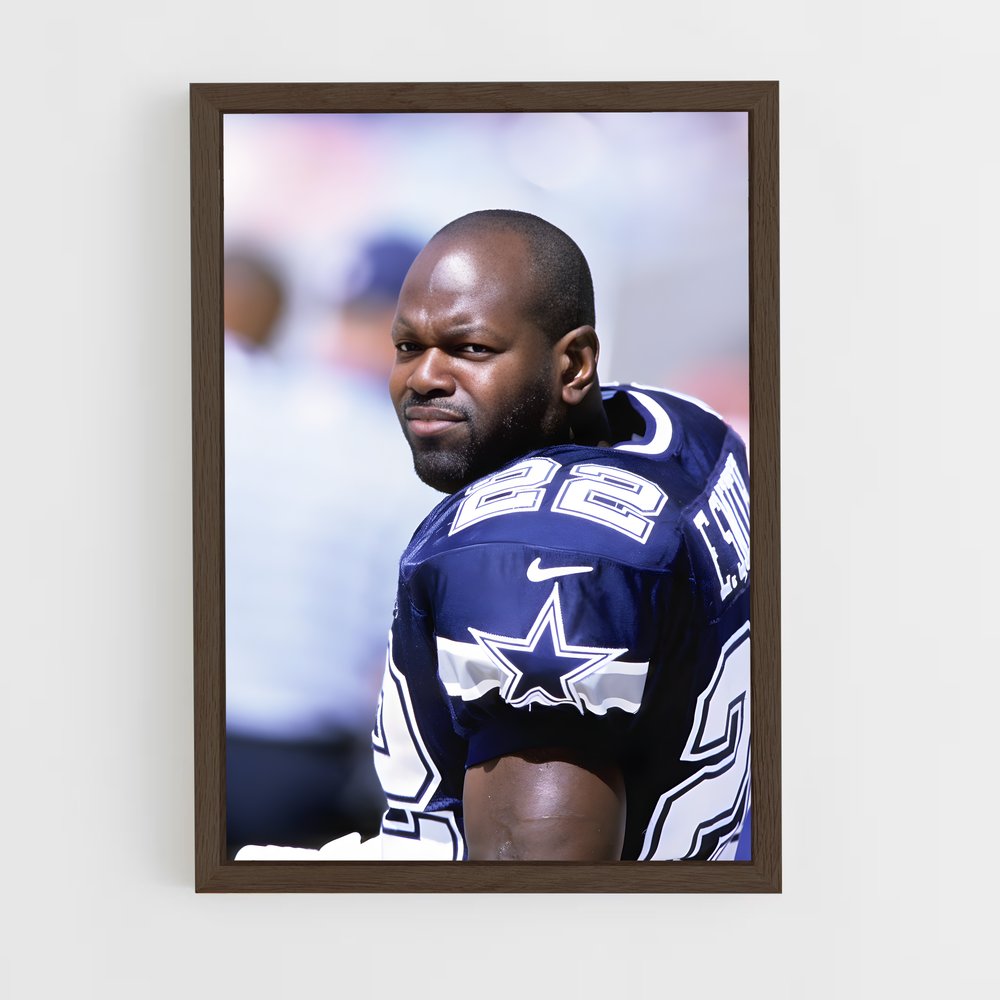 ap-emmitt smith-1 cadre Bois foncé