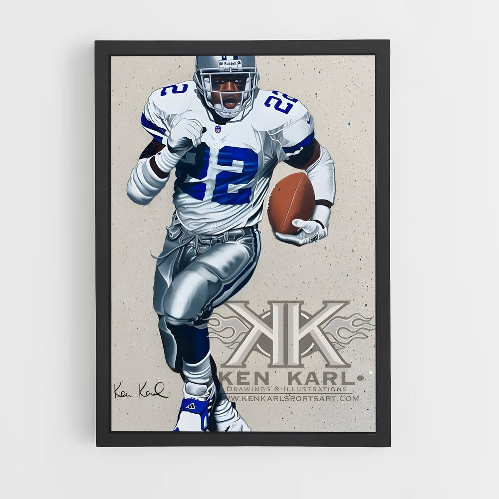 ap-emmitt smith-4 cadre Noir