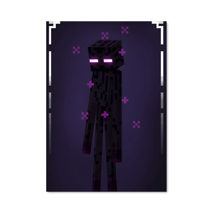 Poster L'Enderman Pixelisé