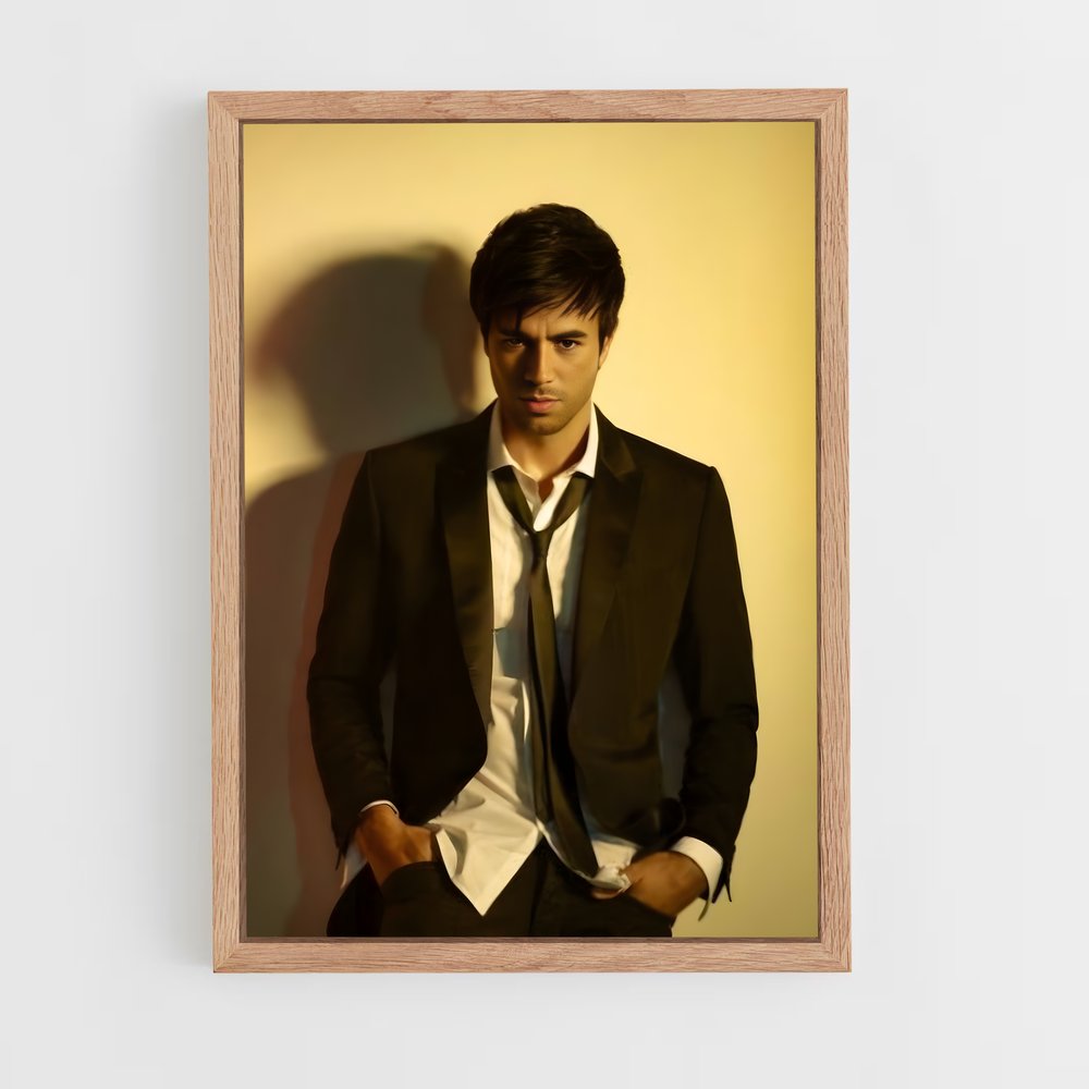 ap-enrique iglesias-3 cadre Bois clair