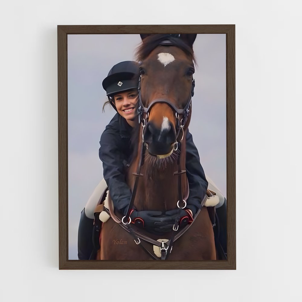 ap-equestrian-9 cadre Bois foncé