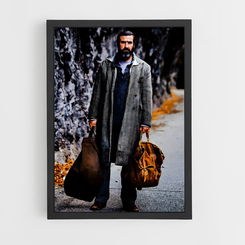 ap-eric cantona-2 cadre Noir