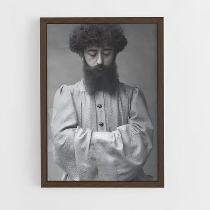 ap-erik satie-4 cadre Bois foncé