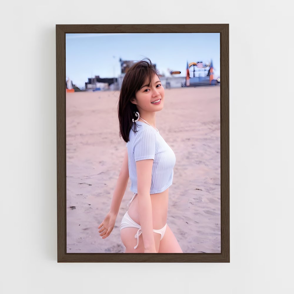 ap-erika ikuta-1 cadre Bois foncé