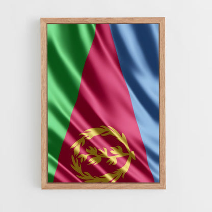 ap-eritrea flag-2 cadre Bois clair