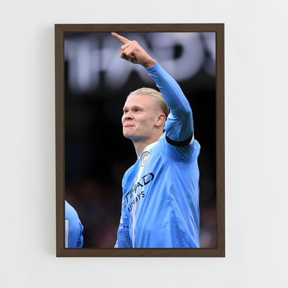 ap-erling haaland-10 cadre Bois foncé