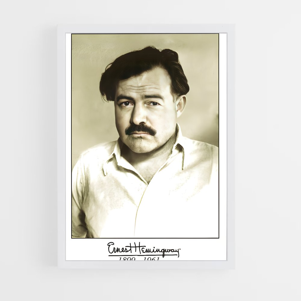 ap-ernest hemingway-2 cadre Blanc
