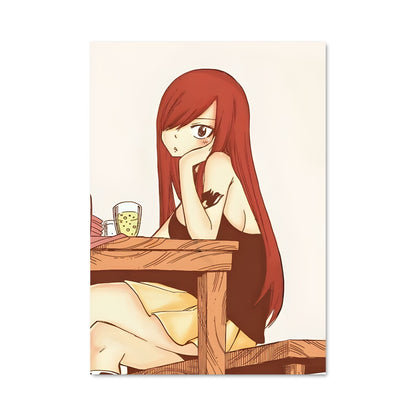 Poster Café avec Erza