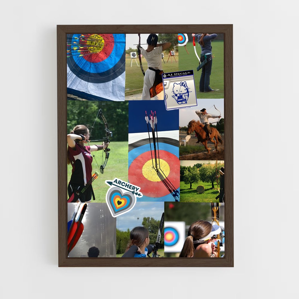 ap-european archery championships-6 cadre Bois foncé