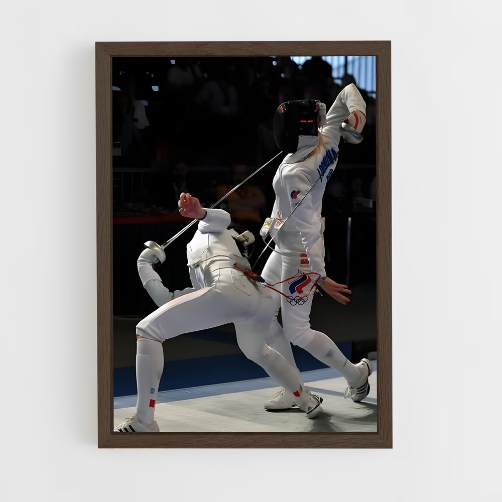 ap-european championships fencing-1 cadre Bois foncé